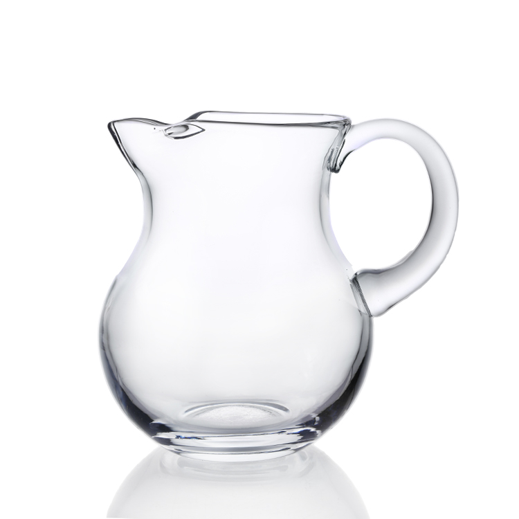 Wholesale Water Drinking Bottle Glass Transparent Water 1250ML Jug Pitcher