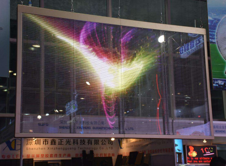 Quality P0.9 Big Transparent Led Screen Display / Custom Transparent Video Screen High Brightness for sale