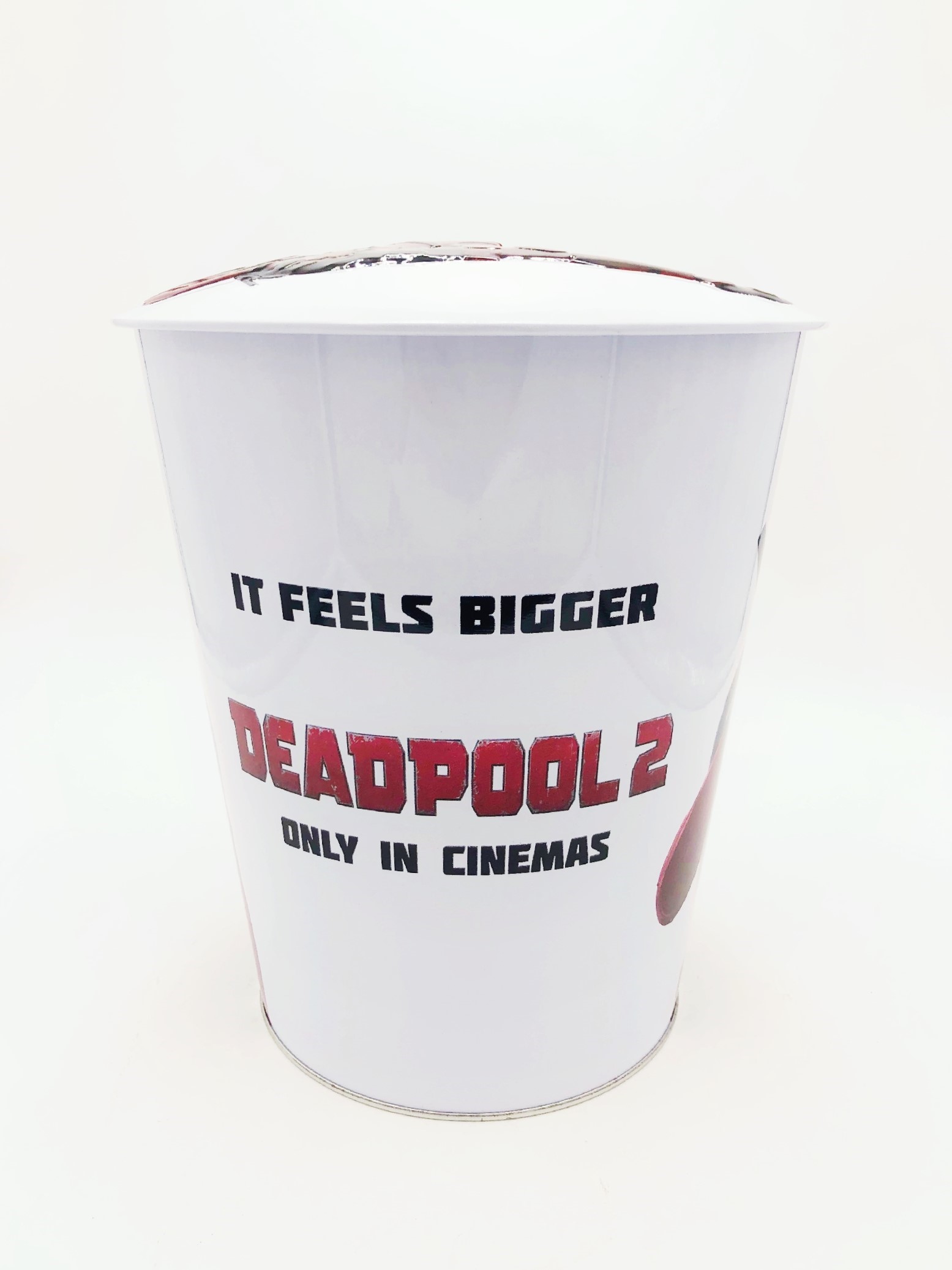 DADI 170oz Custom Printed Metal Popcorn Bucket Tins Metallic Christmas Snack Tins