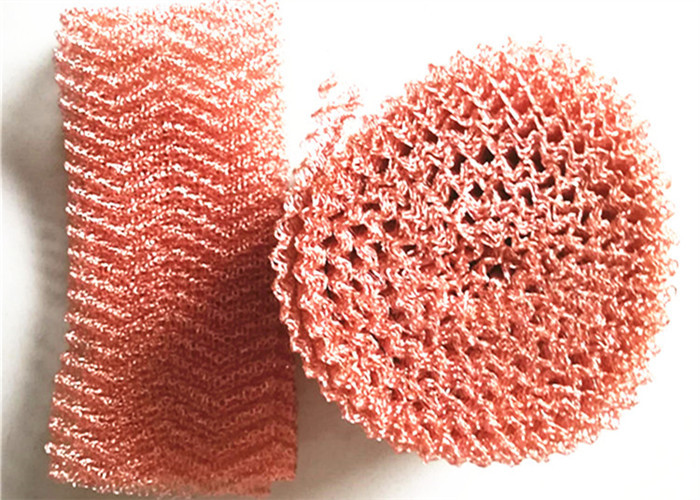 High Performance Pure Copper Knitted Weave Wire Mesh For Distillation