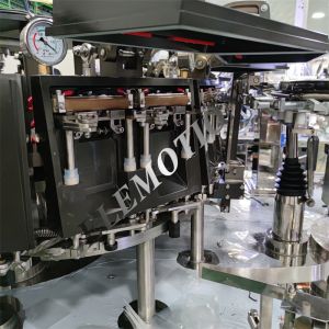 8 Stations Dual Lane Rotary Vacuum Packaging Machine For Mini Bag YDZK8S-12-1018