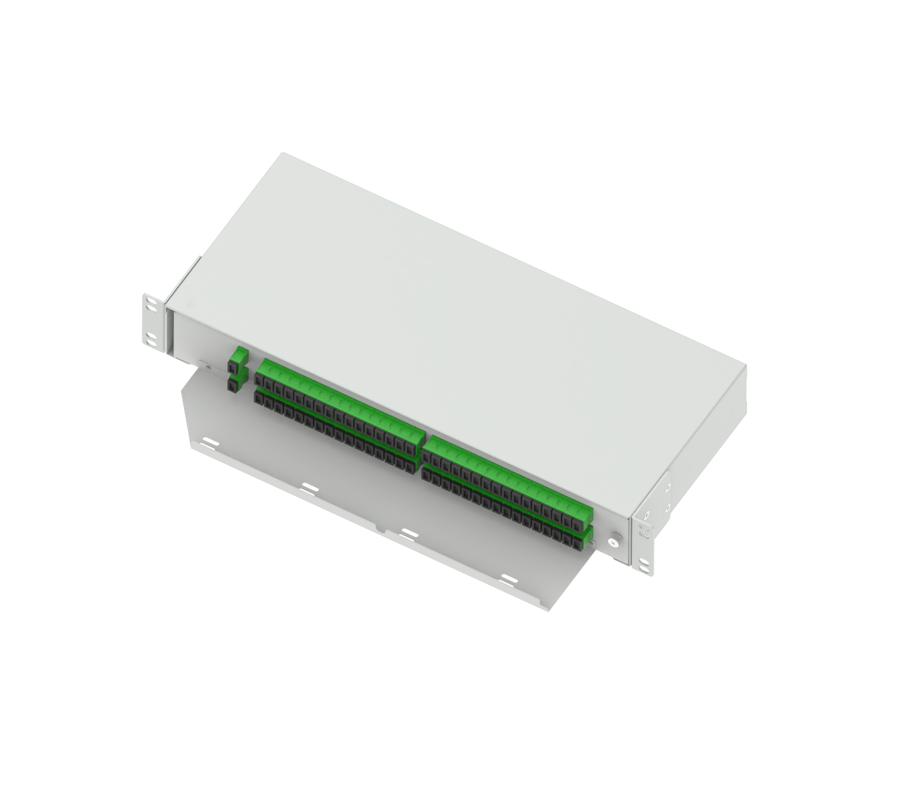 19-Inch Fiber Optic Splitter Patchpanel Sub-ODF Swing Type APC SC Optic Fiber for ODN FTTX-