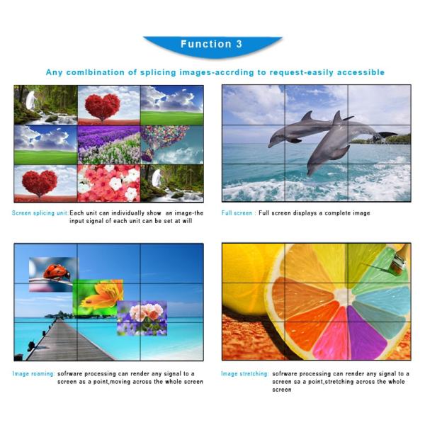 High Performance 46 Inch Digital Wall Display , Multiple Splicing Video Wall Panels