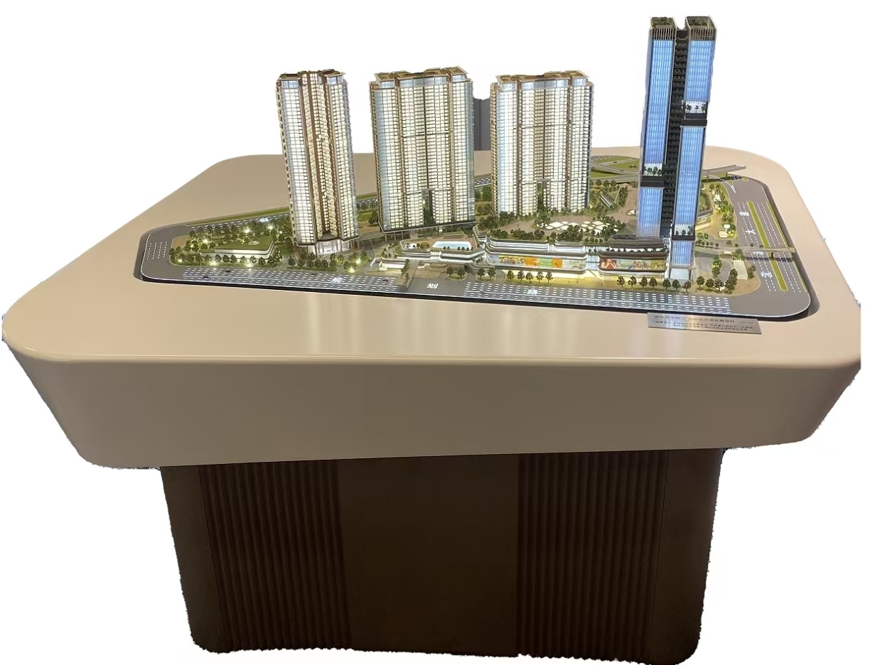 Precision Architectural Model Display 1:150 Commercial Building Model