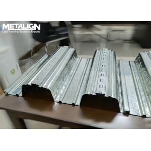 Adjustable Metal Floor Deck Roll Forming Machine With Embossing And Waste Edge