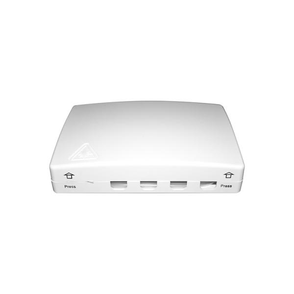 FTTH Optical Fiber Distribution Box 4 Ports Lower Layer Splicing Easy Installation