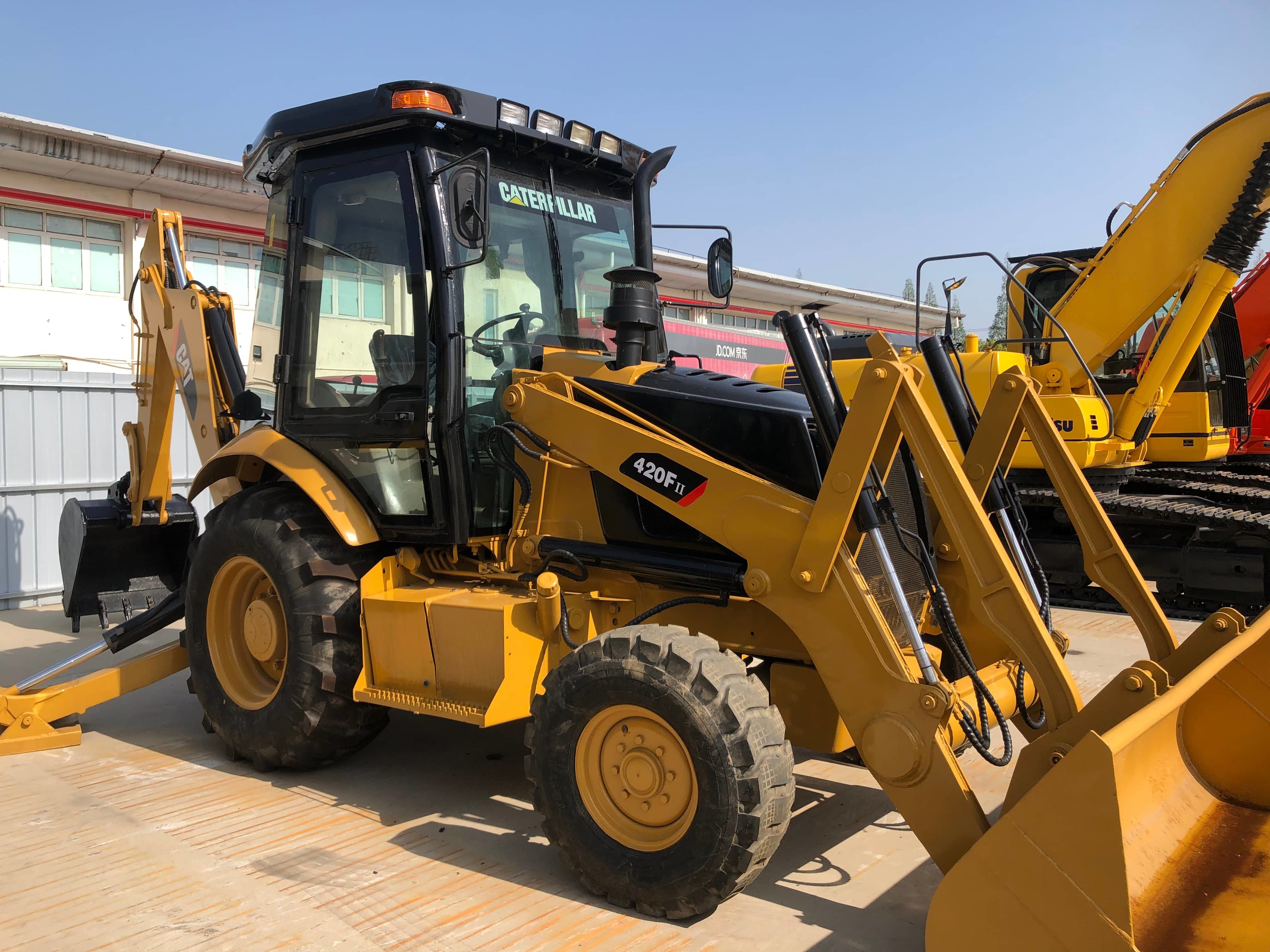 Quality Micro CAT 420F2 Used Caterpillar Backhoe Loader 85kW 114HP for sale