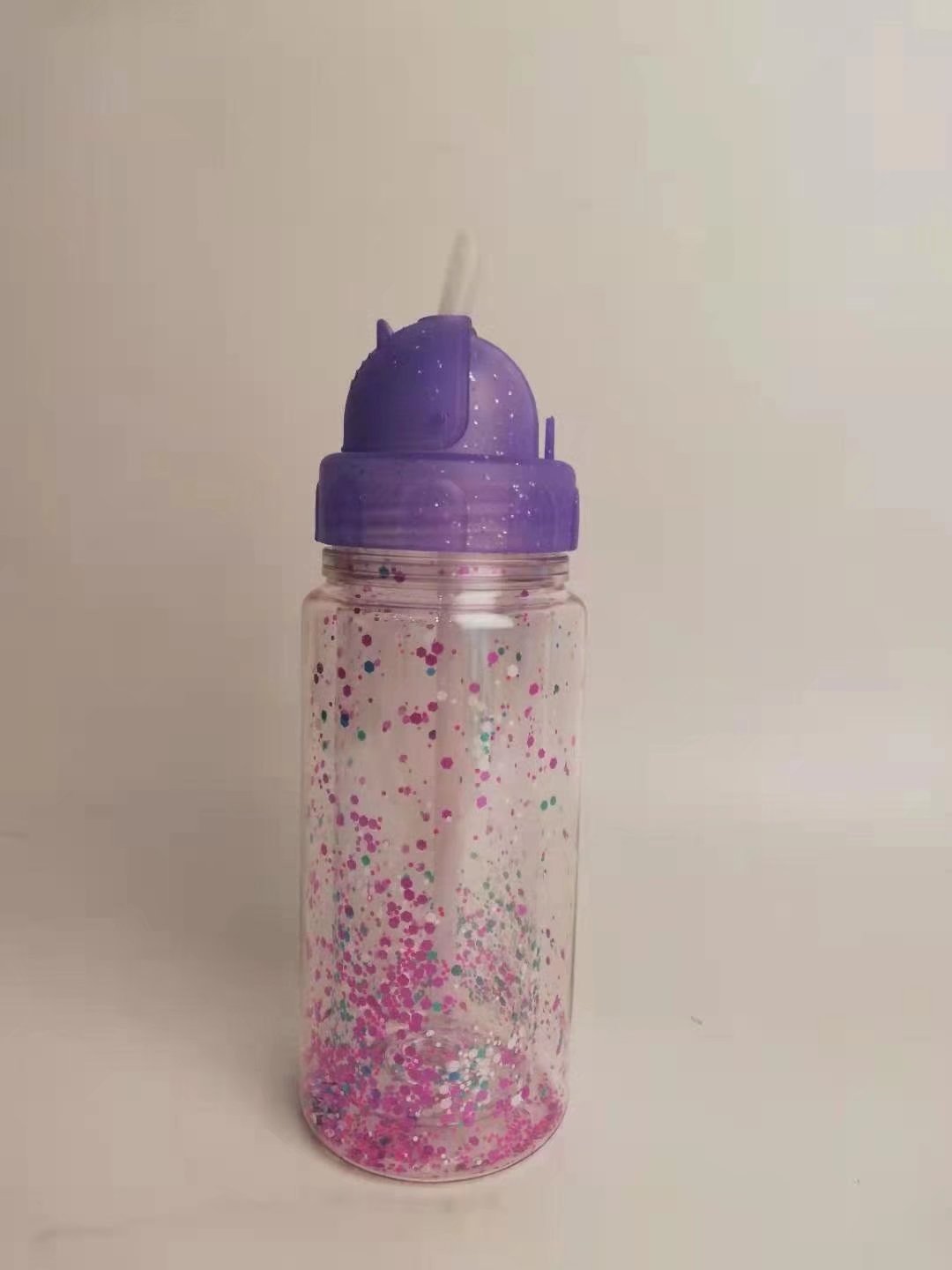 New Double-layer Children's Plastic Water Bottle For Outdoor