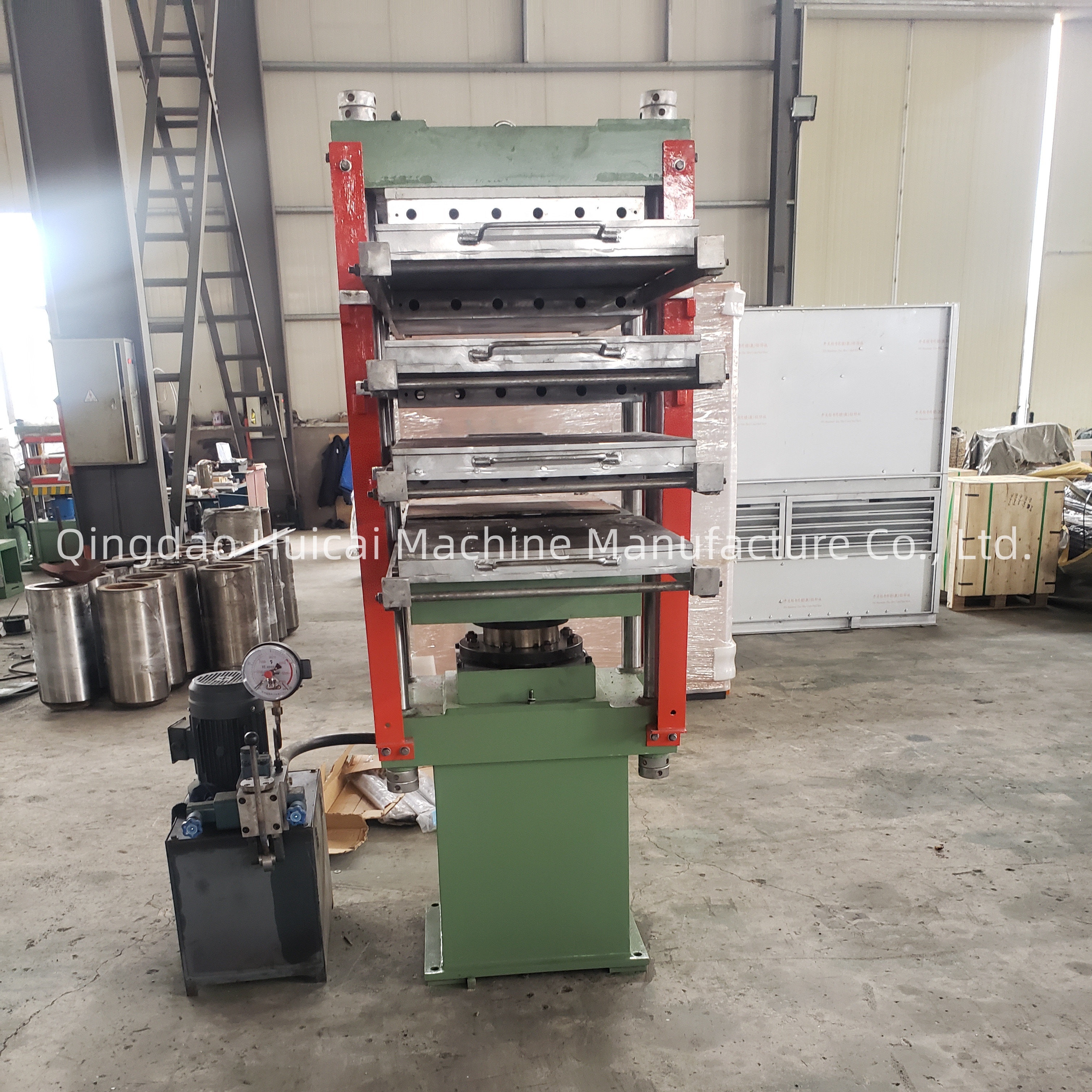 2000 KG Rubber Hydraulic Vulcanizing Press Hot Press Machine