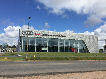 Waterproof Light Steel Frame Buildings Commercial Building Showing Room