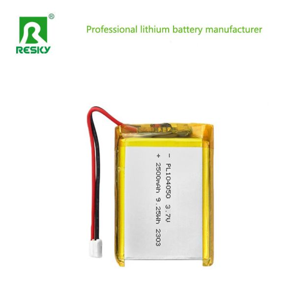 Lithium Ion Battery Pack 104050 3.7v 7.4v 2500mAh 9.25wh Rechargeable Solar Lipo Batteries