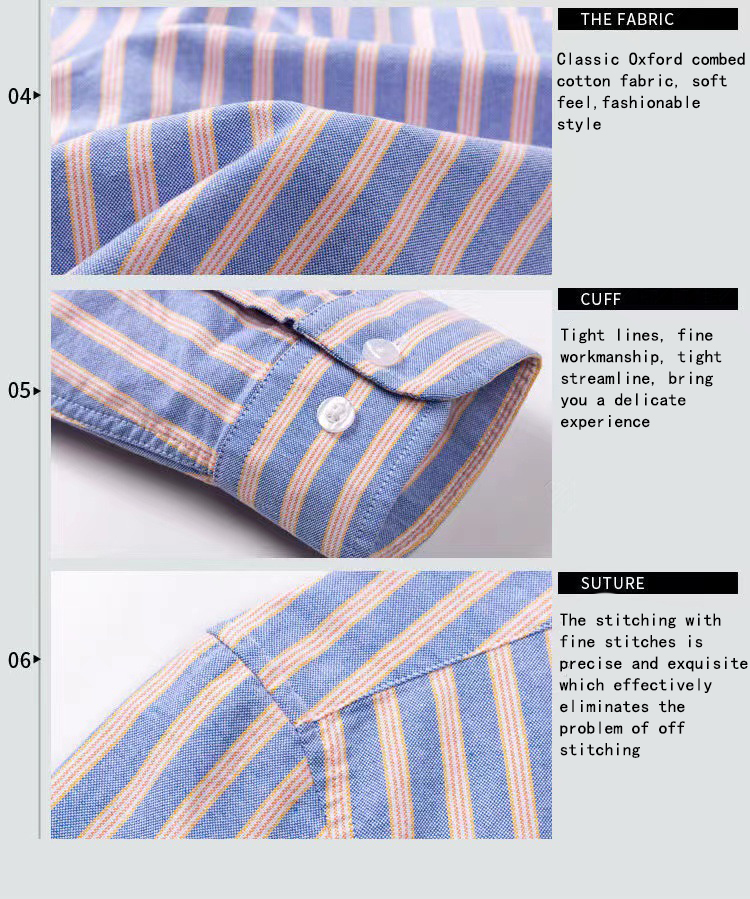 Embroidery Business Vintage Oxford 100% Cotton Working Silk Shirt Print Dress for Men