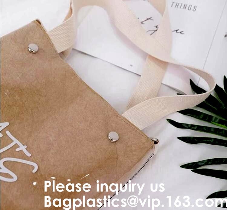 Eco Friendly Reusable Waterproof Tyvek Passport Holder Packing Cubes Toiletry kit Backpack Tote Bag Travel Accessories