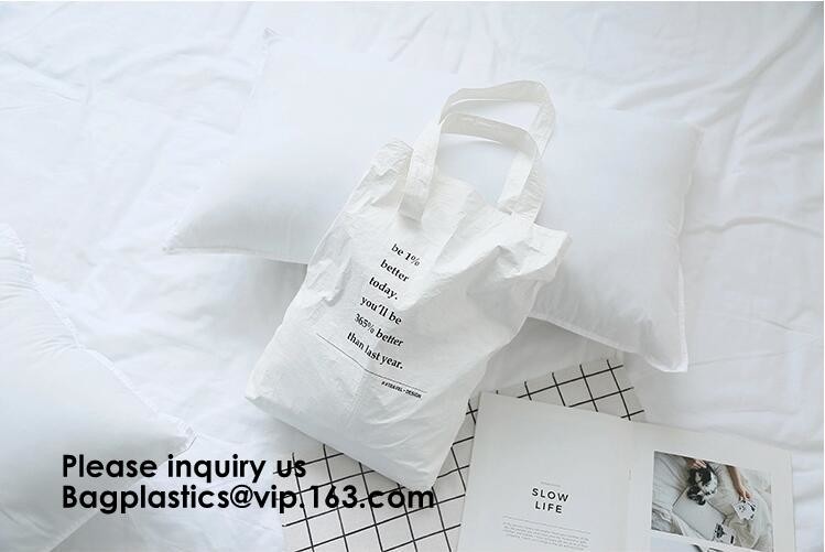 Eco Friendly Reusable Waterproof Tyvek Passport Holder Packing Cubes Toiletry kit Backpack Tote Bag Travel Accessories