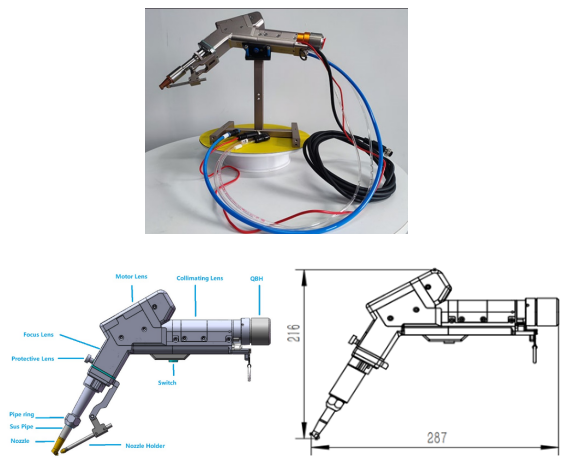 2000W Handheld Single Motor Laser Welding Machine With 10m Standard Fiber Cable