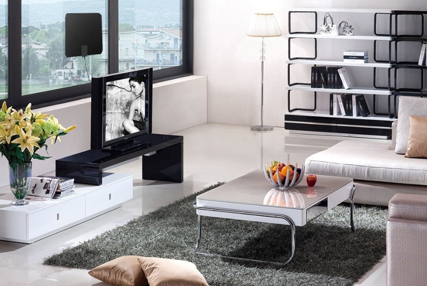 50 Mile Range 4K Hd Digital Tv Antenna Amplified Ultra-Thin Indoor Plate