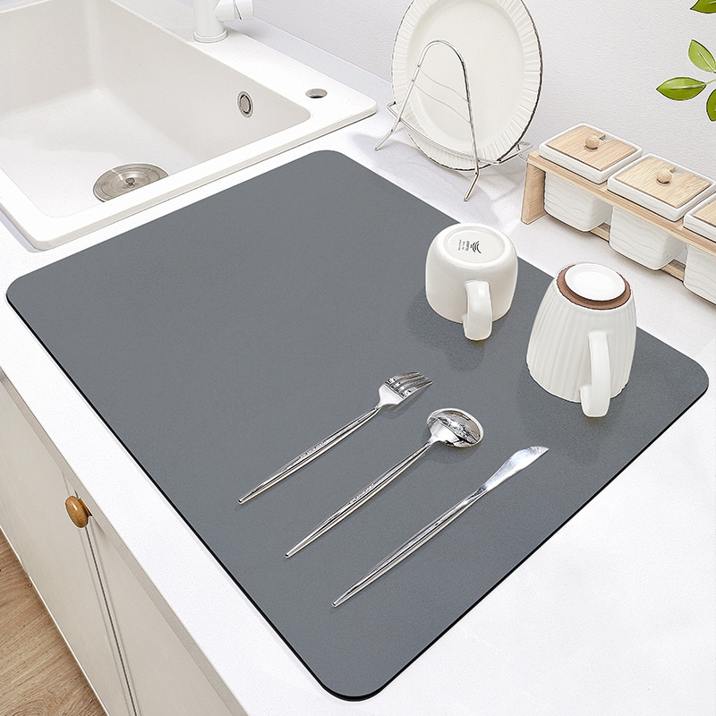 Southwestern Design Style Quick Drying Kitchen Counter Top Mat Water Absorbing Dish Mat