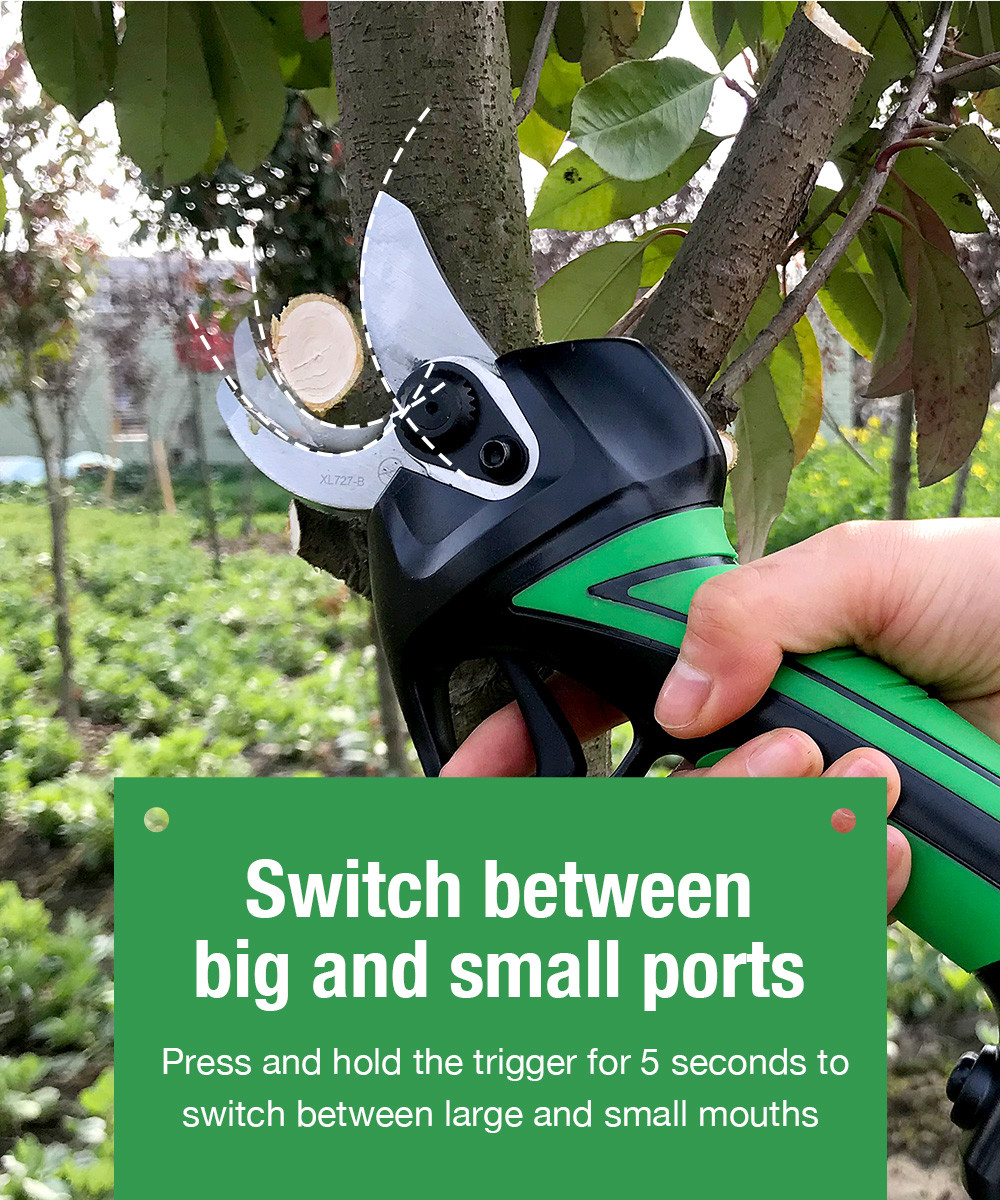3.2CM Cordless Electric pruning scissors with LED screen cordless pruner