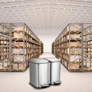 Quality Smudge Proof 5.28 Gallon Dual Compartment Pedal Bin for sale