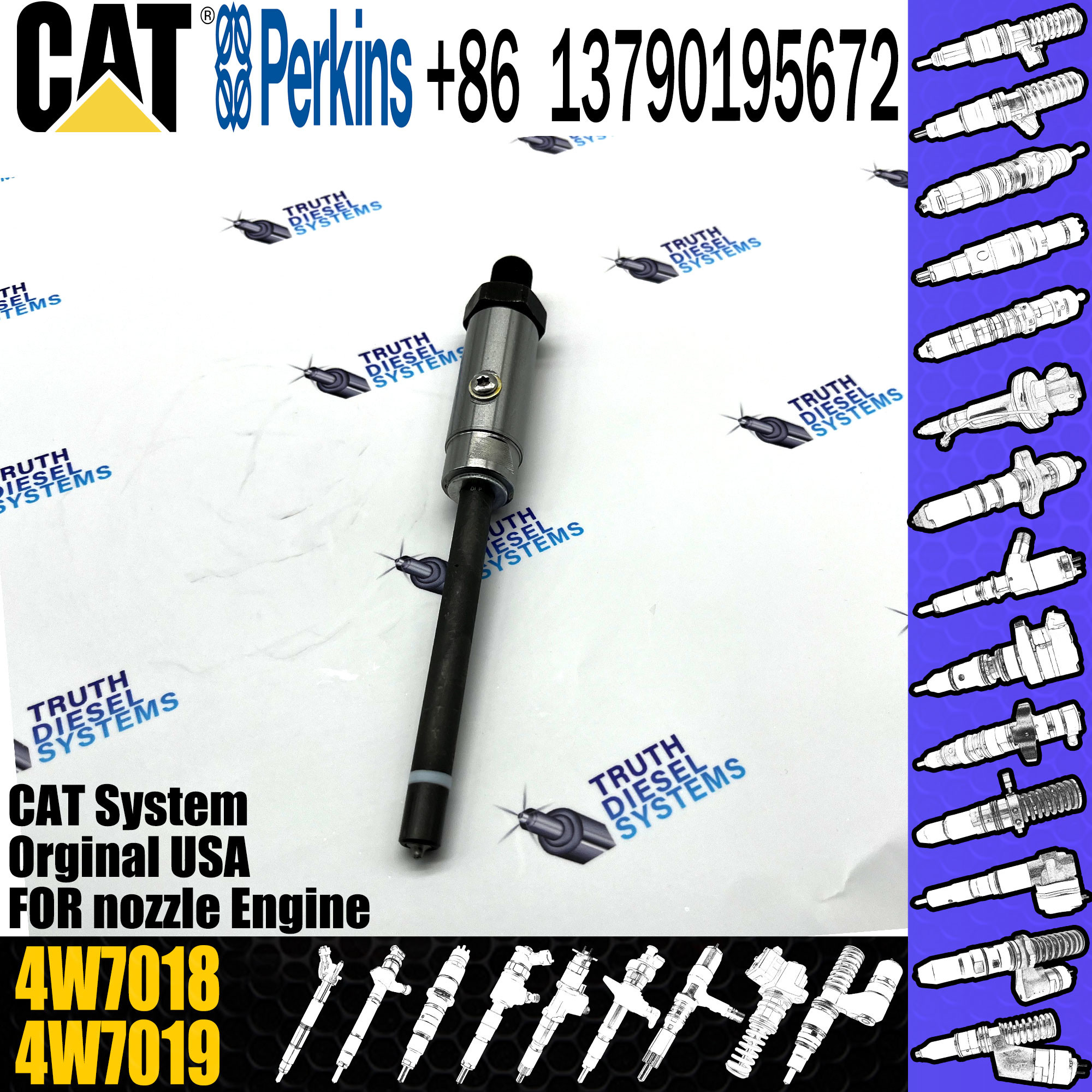 Fuel Injector Nozzles 4W7016 4W-7016 4W-7017 4W-7015 4W-7019 4W7015 4W7017 4W-7018 7W7026 4W7019 4W7018 8N-7005 8N7005