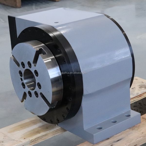 Numerical Control Turntable DDR 4th Axis Rotary Table For CNC 3 Years Warranty
