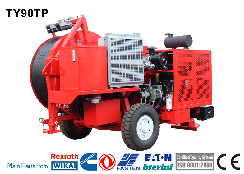 Quality Max 90kN Hydraulic Puller Tensioner Power Line Tools German Rexroth for sale
