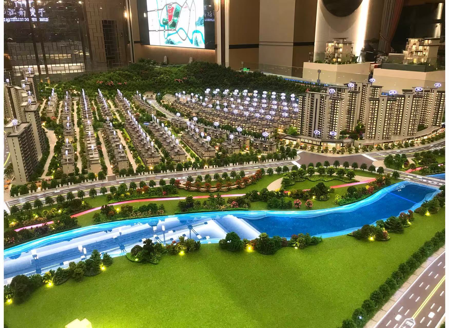 Residential Commercial 1:100 Scale Buildings Architectural Model Display Customized