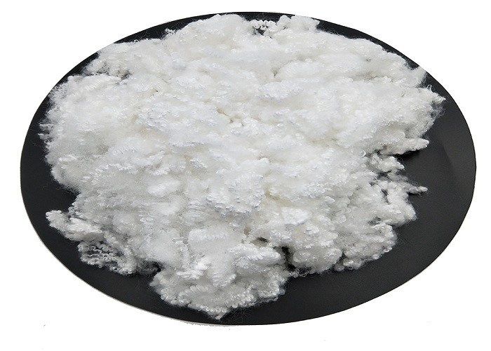 White HCS Hollow Conjugated Siliconized Polyester Fiber For Filling Sofa