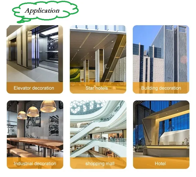 1mm-3mm Thickness ASTM AISI 304 304L 201 Stainless Steel Plate with Various Surface for Decoration