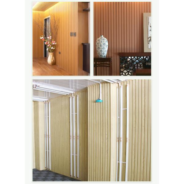 Interior PVC Wall Ceiling Panel WPC Plastic Composite Cladding Wood Strip
