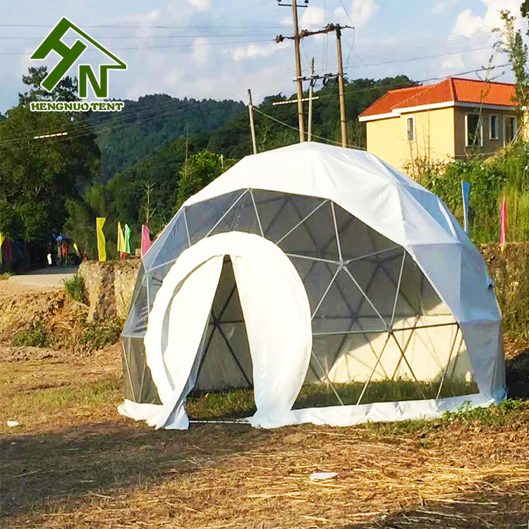 White 3 People Small Geo Dome Tent For Living