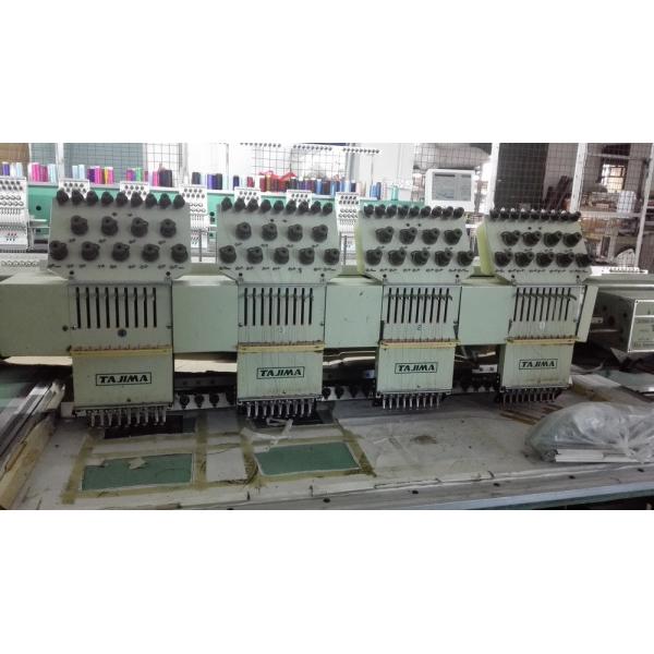 Computerized Used Tajima Embroidery Machine 4 Heads 3 Phases 380V