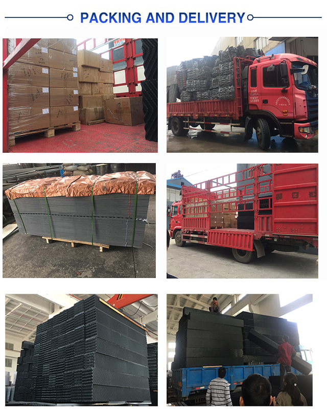 Counter Flow PVC Cooling Tower Fills 0.3mm Thick Matt PVC Plastic Sheet