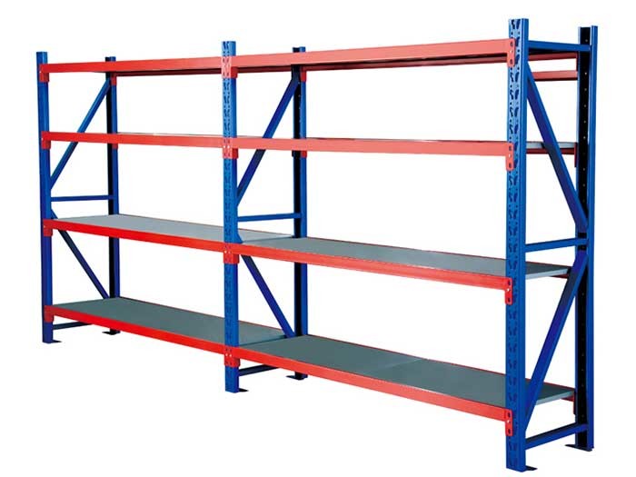 Loading 300kg Boltless Medium Duty Long Span Racking Adjustable Garage Storage Shelving Unit
