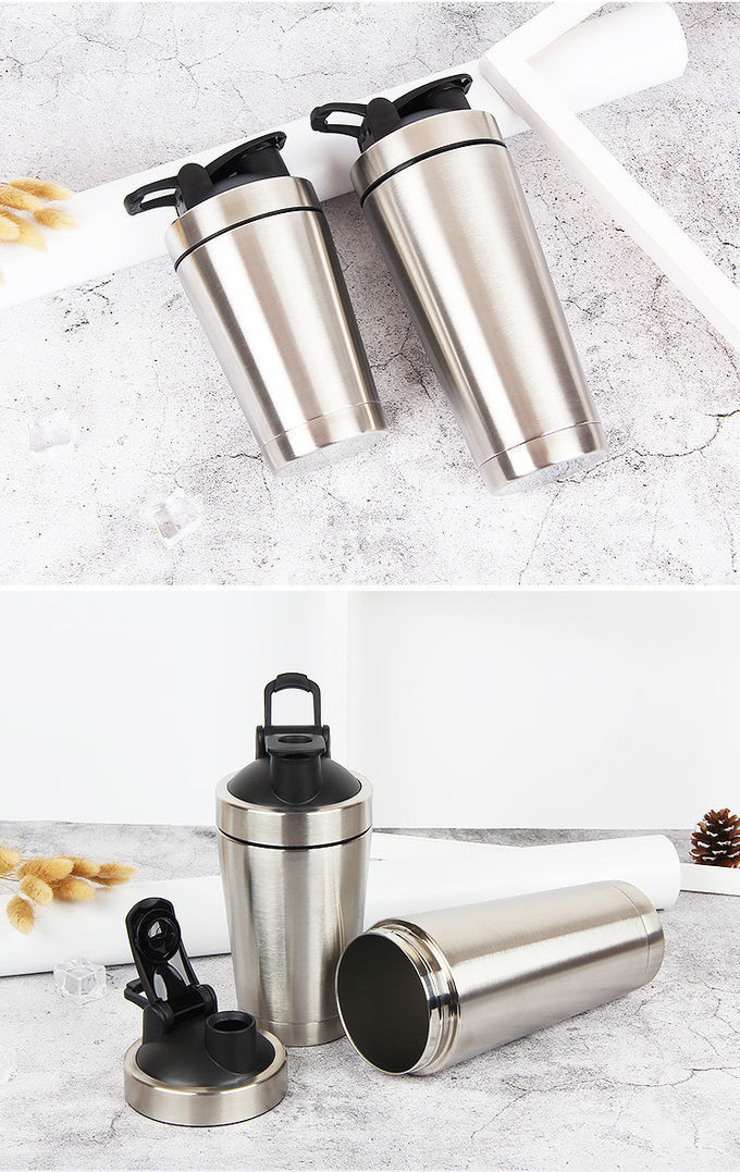 Protein Shaker Bottle For Protein Mixes Double Wall Vacuum Insulated Stainless Steel Shaker Bottle Small 25oz 739ml Bpa Free