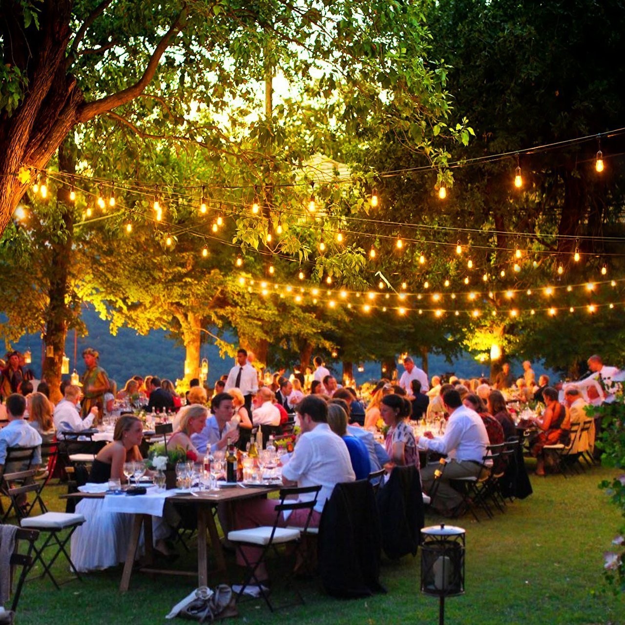 24ft 12 Bulbs Waterproof Shatterproof Outdoor String Lights