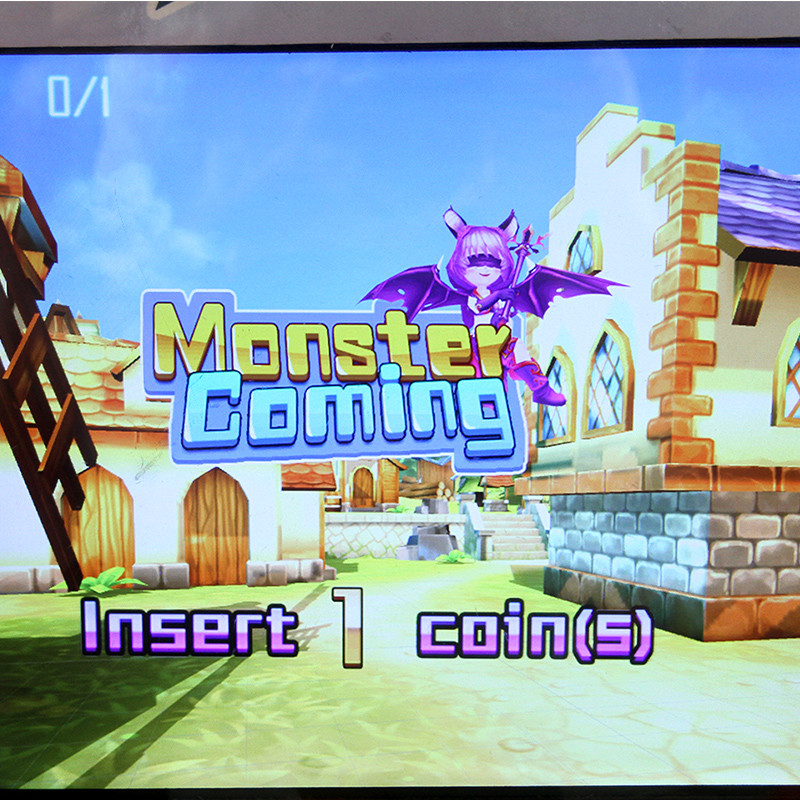Lottery Ticket Monster Invasion Arcade Shooting Machine Coin Pusher Type
