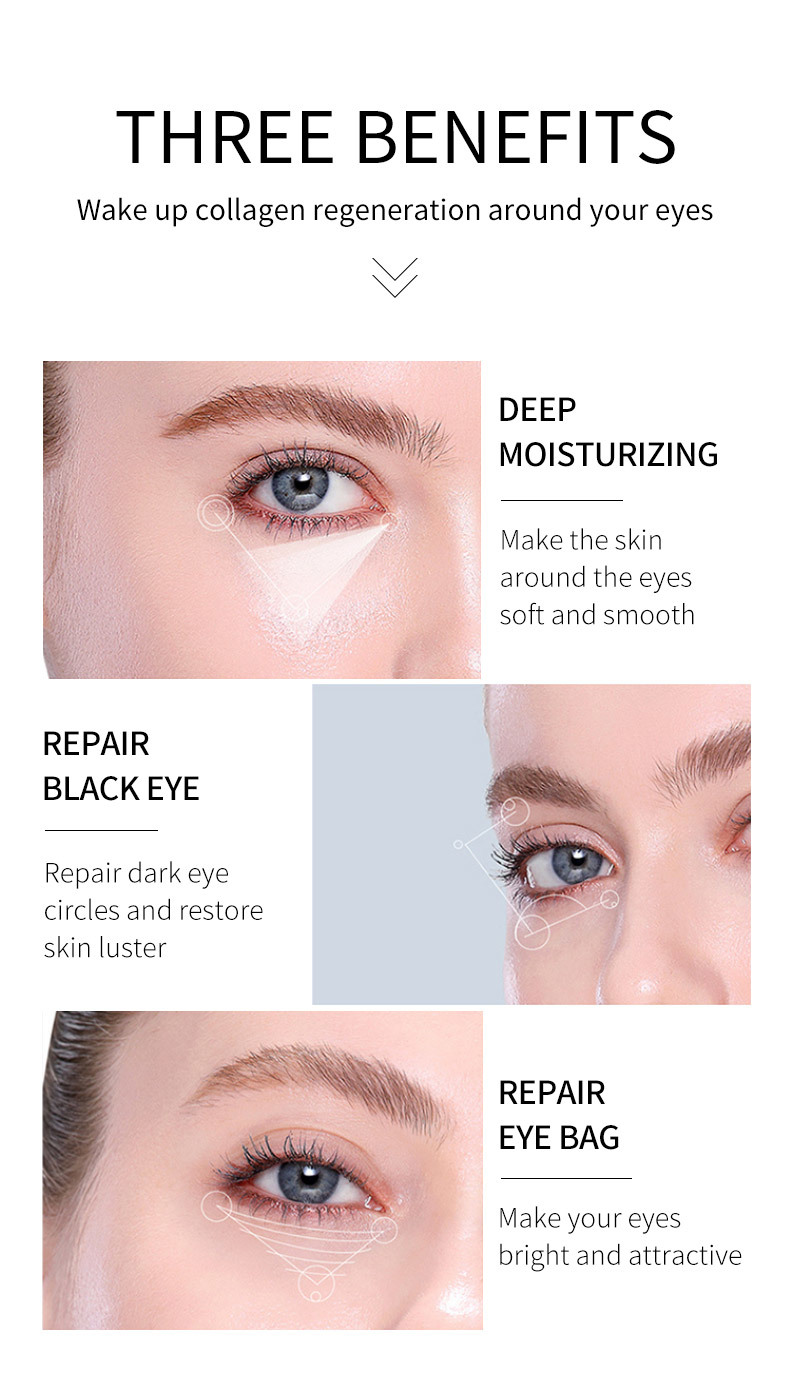 Silicone Free Gold Niacinamide Eye Cream Mask Moisturizing Whitening OEM