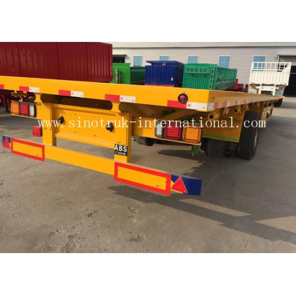 3X13 Tons FUWA Axles Flatbed Cargo Full Trailer