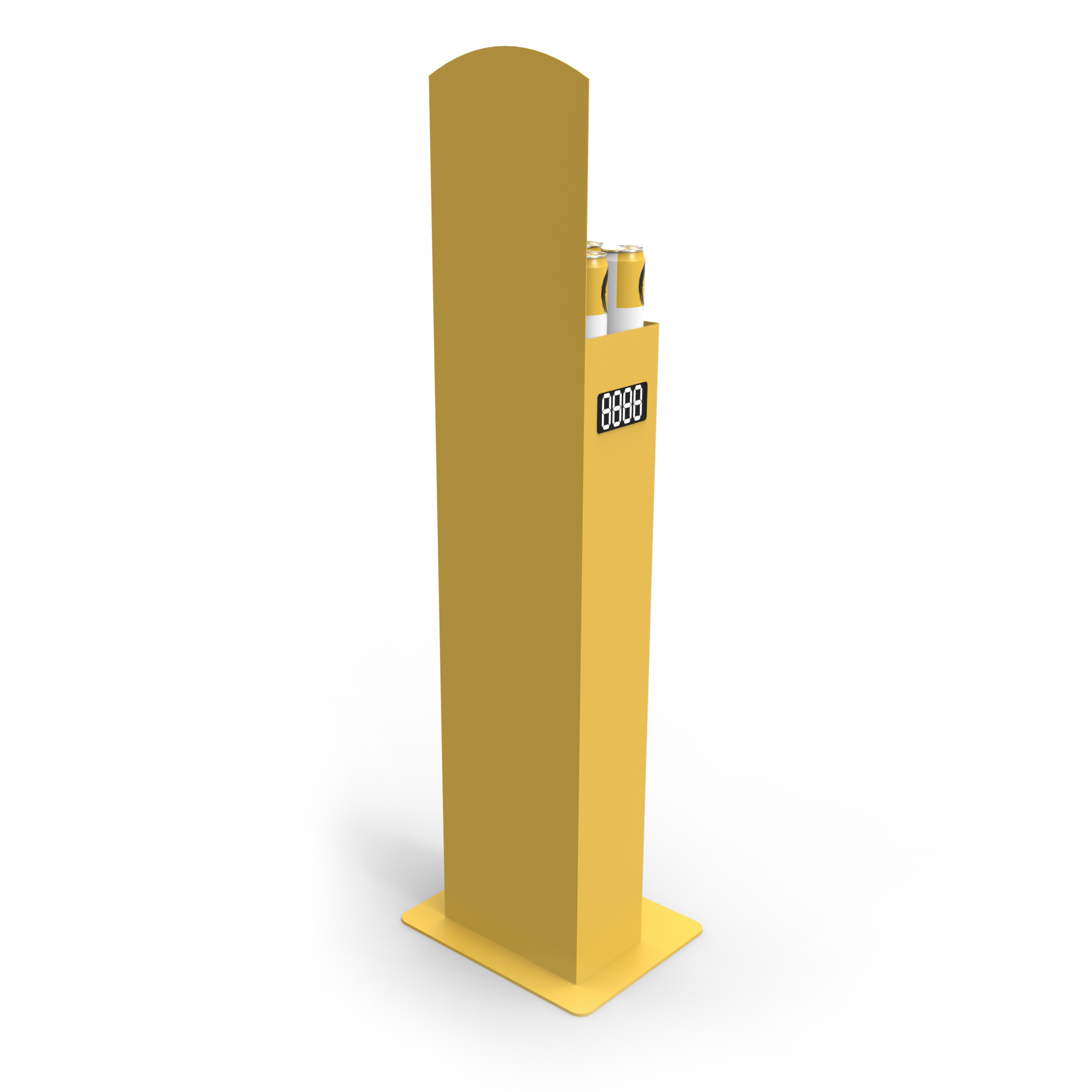 Fashion Style Metal Energy Drink Auto Lift Vertical Vendor with Price Panel