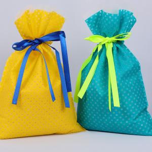 Quality Waterproof Non-Woven Drawstring Gift Bags 34x42cm Customizable for sale