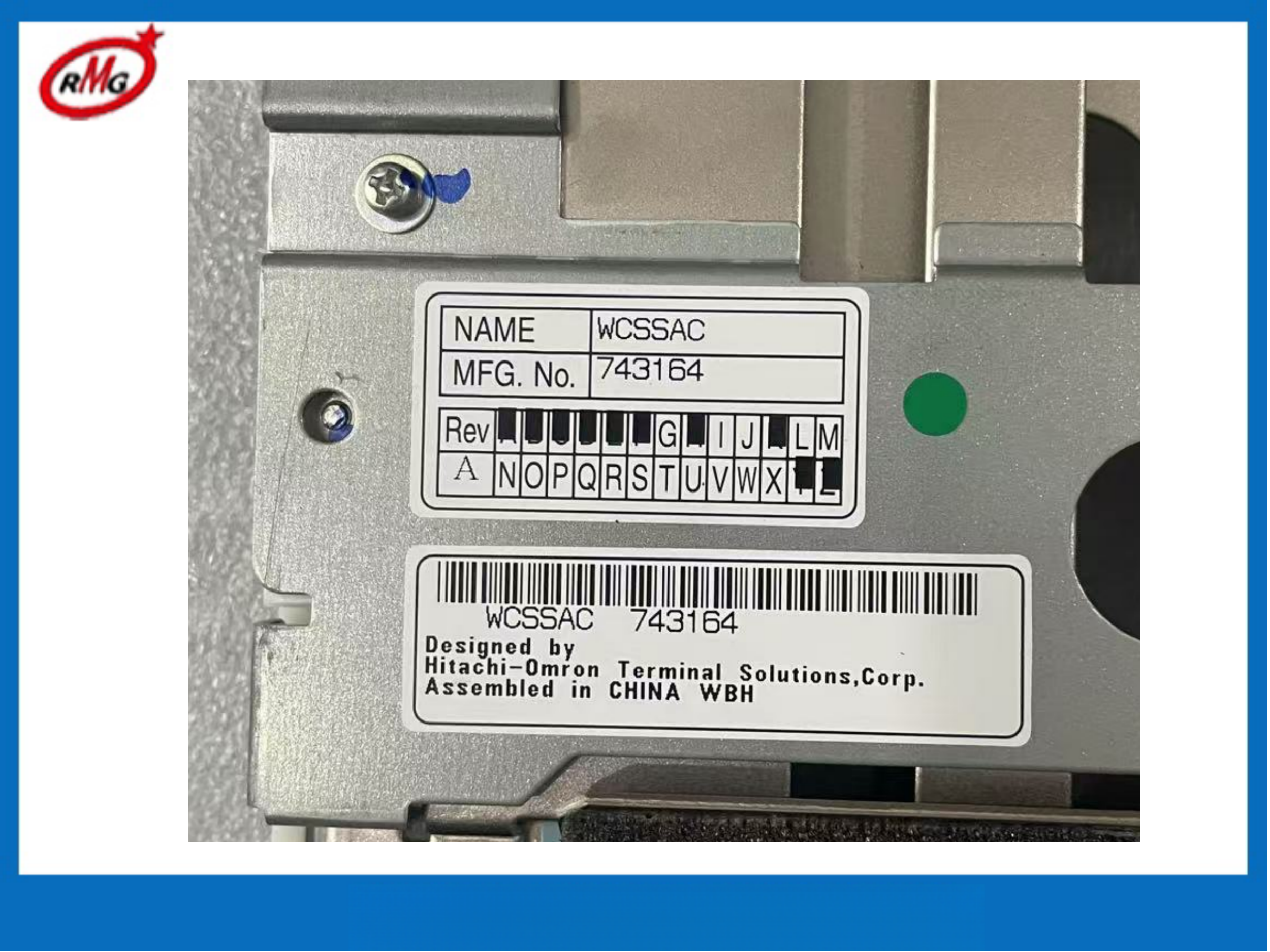 Bank ATM Machine Hitachi 2845V Whole Machine 3842 Dispenser Cash Slot Assembly 152-M7613156K Upper Cover WCSSAC 743164