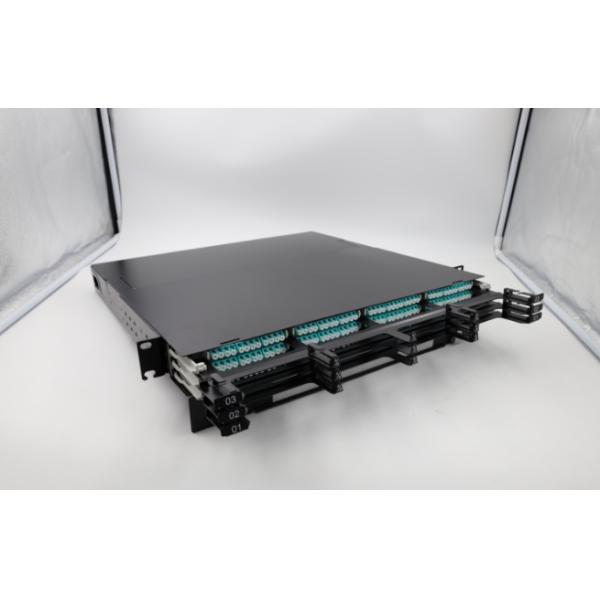 Data Center 1U 144 Core MPO Fiber Patch Panel 12x12F Cassette Modules