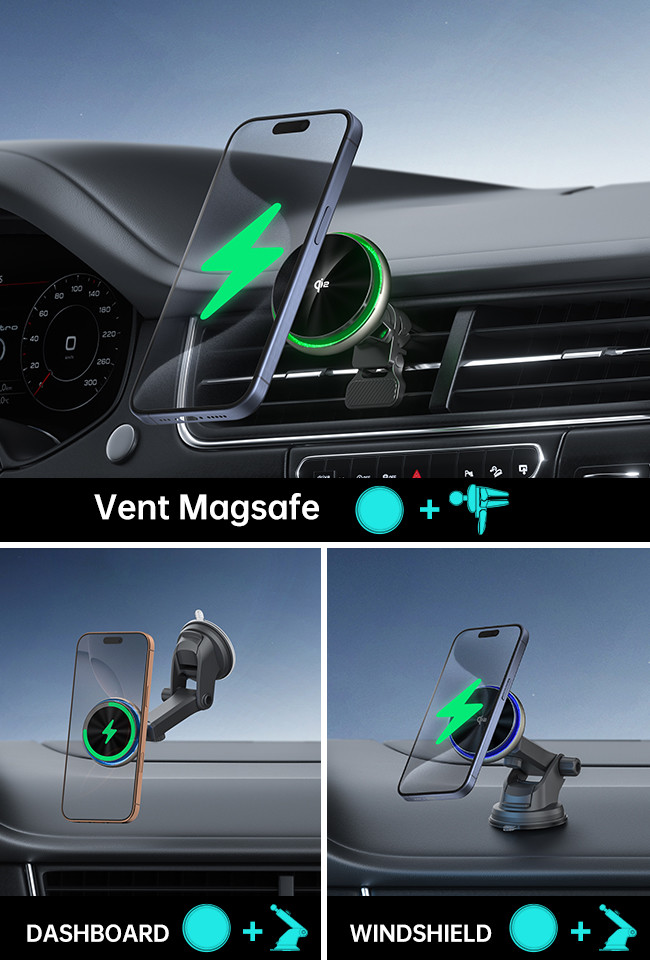 Starry Sky Lighting Effect Iphone Wireless Charger With Built-In Cooling Fan And Fast Heat Dissipation