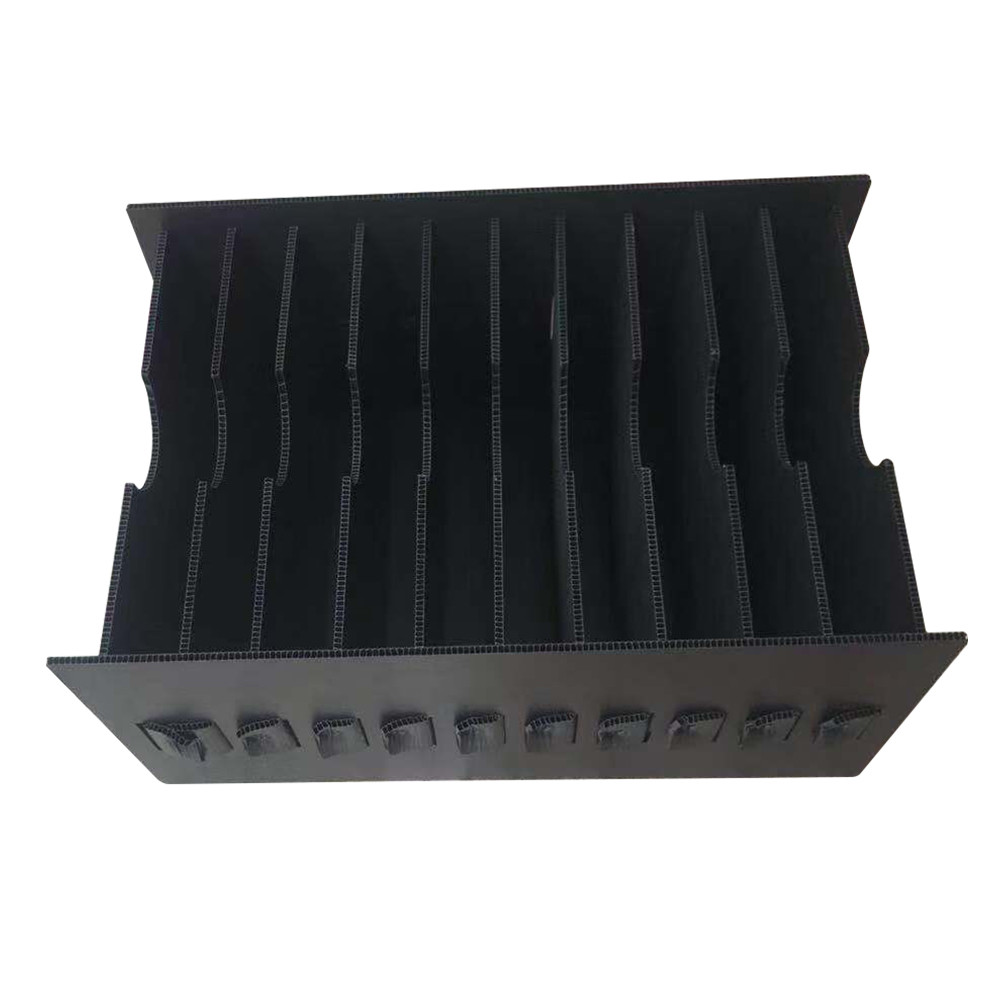 Quality Conductive Container Anti Static Plastic ESD Box Circulation Black for sale