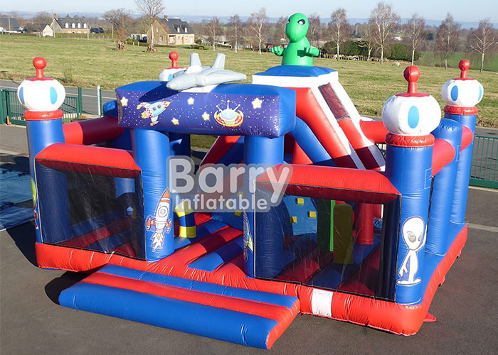 0.55mm PVC Kids Inflatable Outdoor Playground / Toddler Bounce House