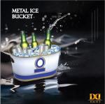 DADI Elliptic Personalized Tinplate Ice Bucket Luxury Engraved Drinks Cooler
