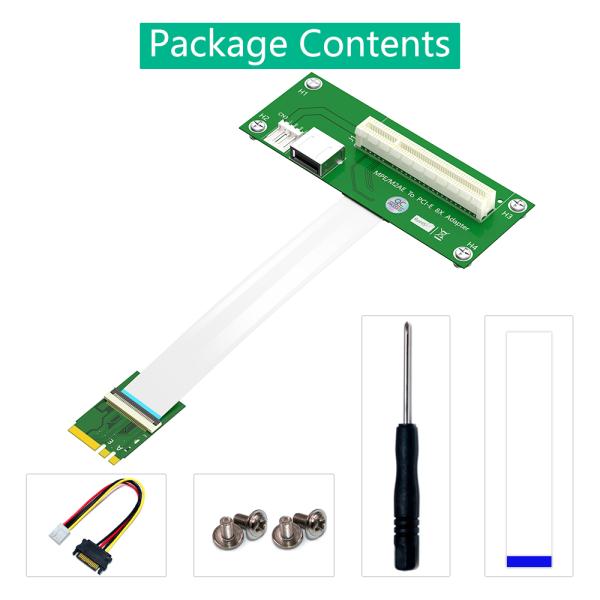NGFF M.2 to PCI-E riser card complete set