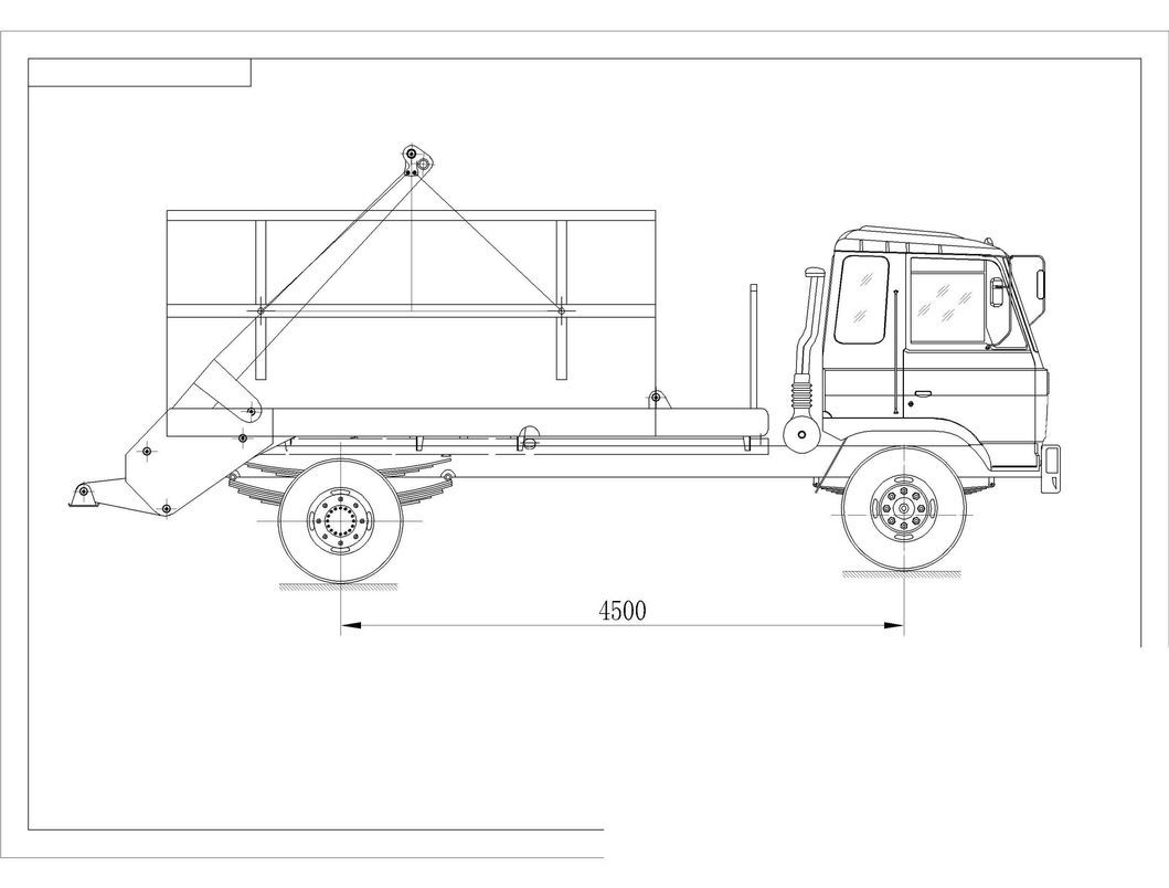 Shacman 6 Wheelers 10m3 Skip Loader Garbage Swing Arm Garbage Truck for Sale