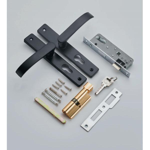 Pull Wooden Hardware Mortise Door Lock Zinc Brass Straight Lever Handles